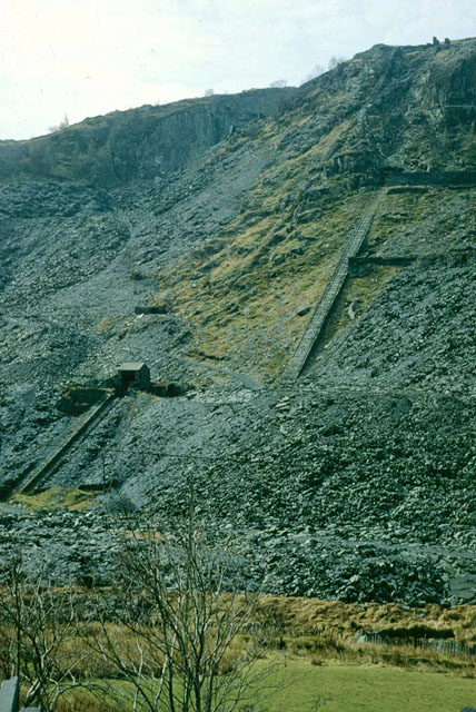 Hen Gloddfa incline and later water balance incline 1968